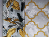 Tissu de canapé à impression numérique en velours Fdy de conception de feuille de polyester