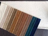 Tissu de canapé brûlé de nouvelles conceptions de velours de Hollande pour le bureau