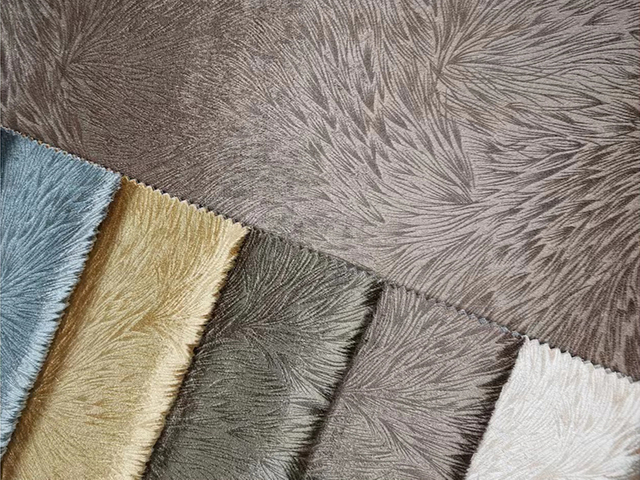 Tissu de canapé design renard en velours italien gaufré à la colle