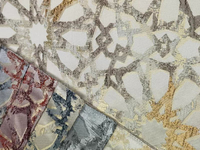 Tissu multi couleur jacquard tissé en polyester pour canapé