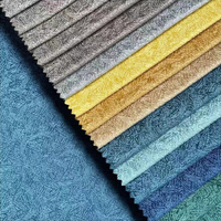 Tissu de canapé design en relief avec colle en velours Holland