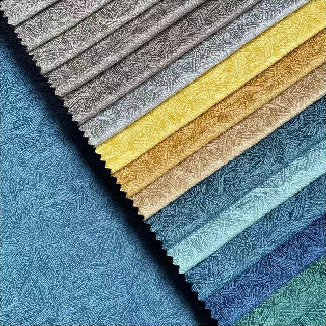 Tissu de canapé design en relief avec colle en velours Holland