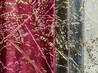 Tissu de canapé à colle métallique Holland Velvet New Techniques
