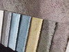 Tissu de canapé design renard en velours italien gaufré à la colle