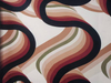 Tissu de canapé d'impression numérique en velours de conception 3D Wave pour asiatique