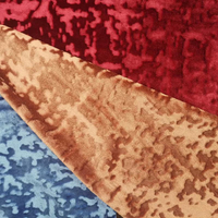 Tissu de canapé uni en velours glacé imperméable pour la Russie