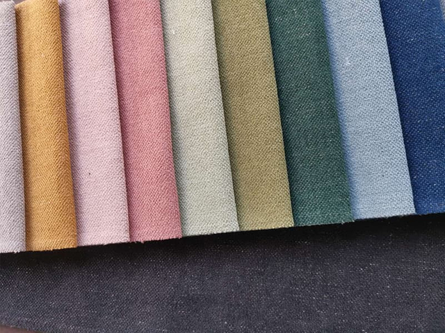 Tissu de canapé uni en chenille tissé pour meubles