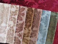 Tissu 100% polyester de conception de damassé de jacquard de velours pour le sofa