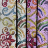 Impression numérique de velours de conception de broderie avec le tissu de sofa d'aluminium pour la chambre à coucher