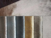 Tissu de canapé en relief de colle de velours brillant tricoté par polyester