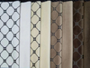 Tissu de canapé en relief avec colle en velours tricoté de conception carrée