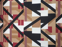 Tissu de canapé à impression numérique en velours de conception géométrique pour l'Afrique