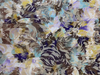 Tissu imprimé 100% polyester avec flocage pour textile de canapé 
