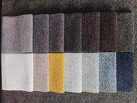 Tissu de canapé uni en lin tissé 100 % polyester pour l'Europe
