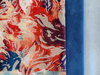 Tissu imprimé 100% polyester avec flocage pour textile de canapé 