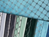 Tissu de canapé en relief avec colle en velours tricoté de conception carrée