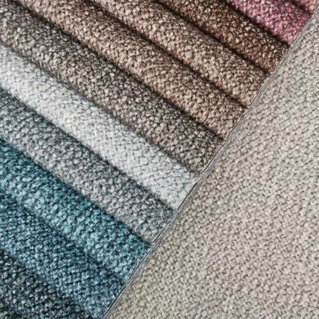 Tissu de canapé en relief profond en velours jacquard tricoté
