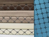 Tissu de canapé en relief avec colle en velours tricoté de conception carrée