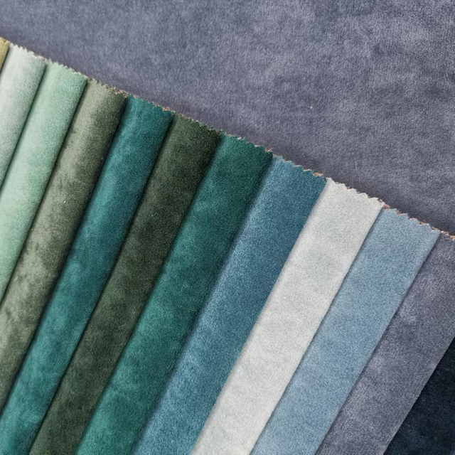 Tissu de canapé uni imperméable en velours mat pour le marché russe