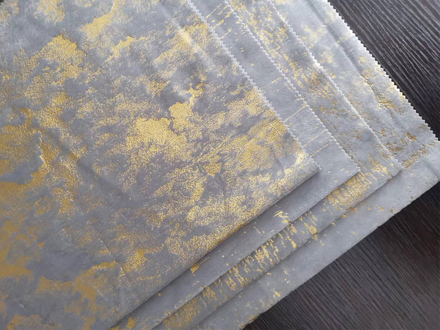 tissu de rideau en aluminium de velours de couleur grise de double pli de 2.8m pour la maison