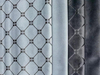 Tissu de canapé en relief avec colle en velours tricoté de conception carrée