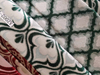 Tissu de fleur de jacquard de velours pour le canapé de coussin d'oreiller