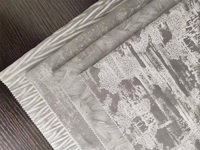 Tissu de rideau de colle de velours de double pli de polyester pour la chambre à coucher