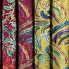 Impression numérique de velours de conception de broderie avec le tissu de sofa d'aluminium pour la chambre à coucher