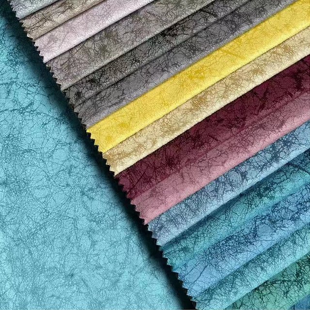 Tissu de canapé en relief avec colle en velours tricoté