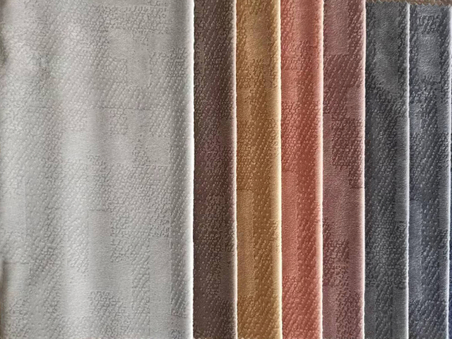 Tissu de canapé italien en velours dévoré pour chambre à coucher