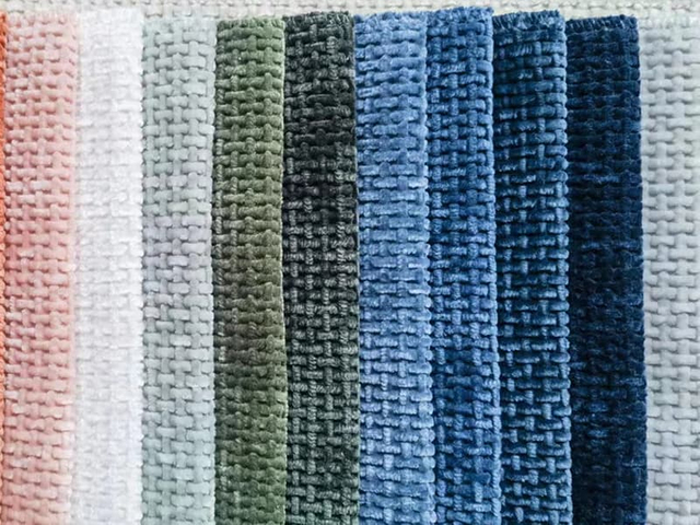 Tissu 100% épais de canapé uni de fil de chenille de polyester pour la Russie