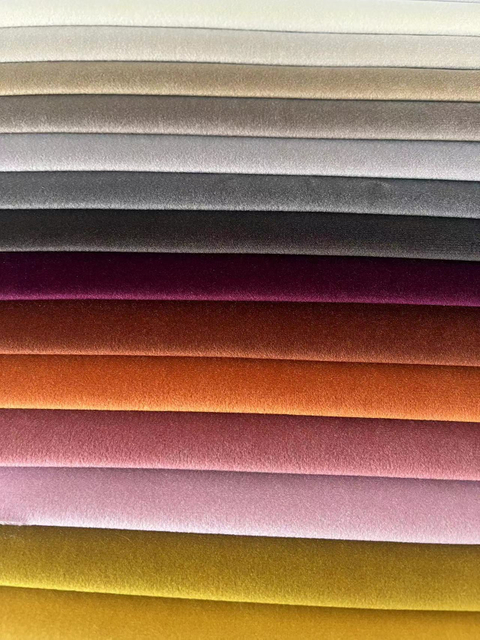 Tissu en velours MOSHA pour canapé, tissu TEXTILE uni pour la décoration de la maison