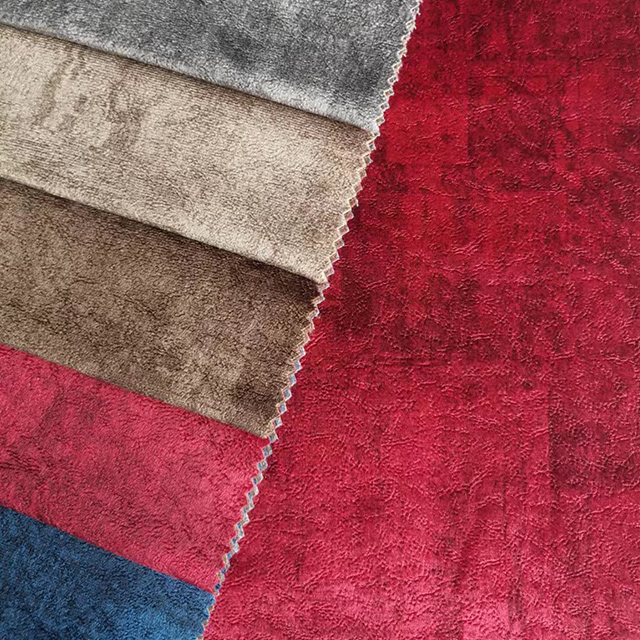 Tissu gaufré imprimé velours Holland 