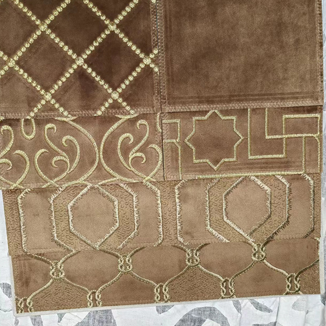 Tissu de broderie en velours