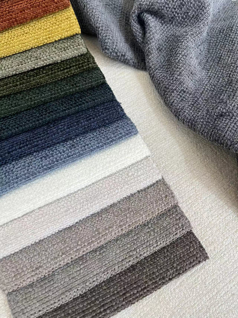 Tissus textiles 100% Polyester, tissu personnalisé Chenille tissé pour coussin de canapé, offre spéciale