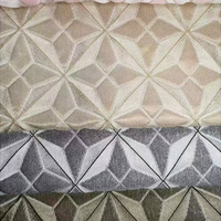 Hangzhou tissé en fil de polyester Dye Jacquard Tissu en fausse soie pour rideau