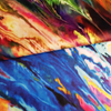 6207 Textile de meubles imprimé arc-en-ciel pour la décoration de la maison