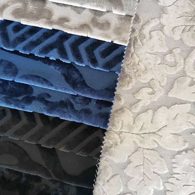  Tissu de canapé en velours jacquard tricoté