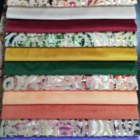 Tissu de style métallique imprimé, échantillon gratuit, approvisionnement d'usine, tissu de velours hollandais pour canapé 