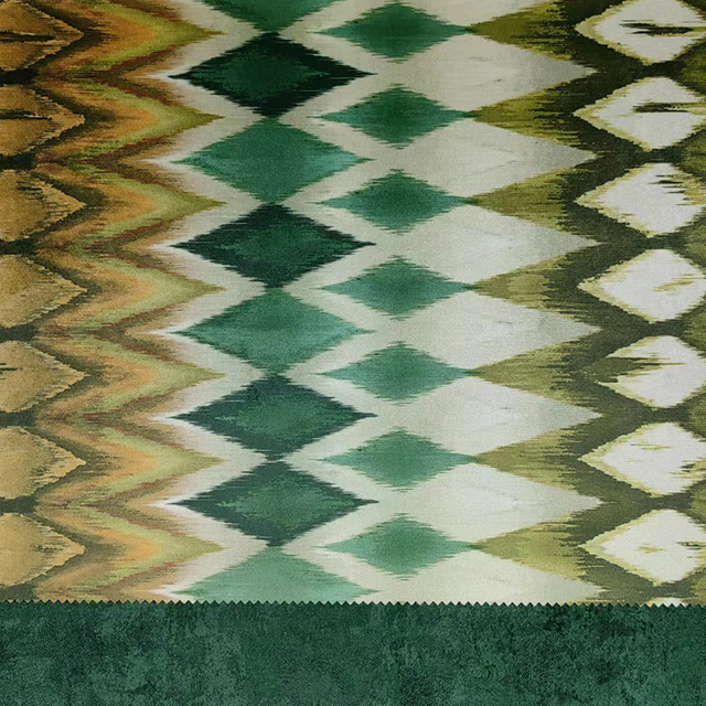 Tissu numérique imprimé velours